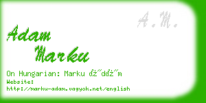 adam marku business card